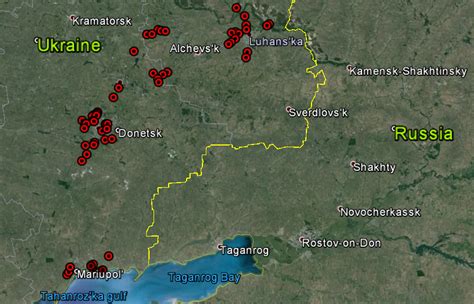 ukraine control map - google my maps